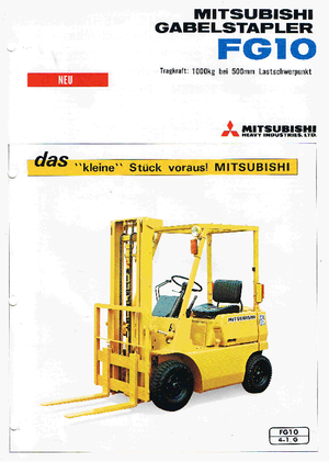навантажувач з вилковим захватом LPG Mitsubishi FG 10 T