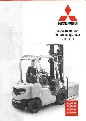 навантажувач з вилковим захватом LPG Mitsubishi FG20N