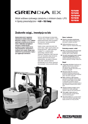 навантажувач з вилковим захватом LPG Mitsubishi FG50CN