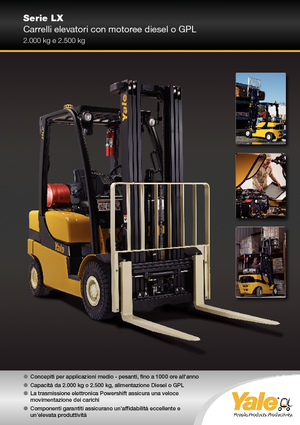 навантажувач з вилковим захватом LPG Yale GLP 25 LX