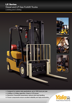 навантажувач з вилковим захватом LPG Yale GLP 25 LX