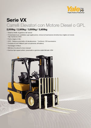 навантажувач з вилковим захватом LPG Yale GLP 25VX Productivity