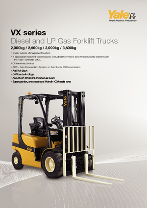 навантажувач з вилковим захватом LPG Yale GLP 35VX Base