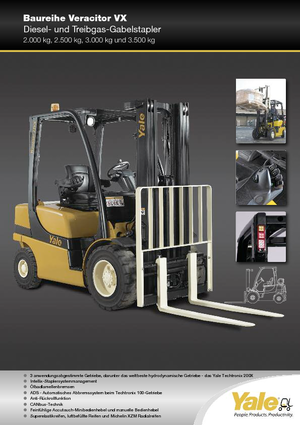 навантажувач з вилковим захватом LPG Yale GLP 35 VX