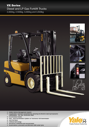 навантажувач з вилковим захватом LPG Yale GLP 35 VX