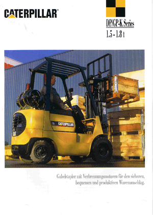навантажувач з вилковим захватом LPG Caterpillar GP 18 K