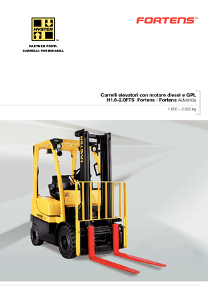 навантажувач з вилковим захватом LPG Hyster H1.8FT