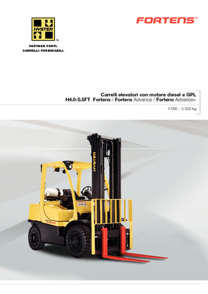 навантажувач з вилковим захватом LPG Hyster H4.0FT5