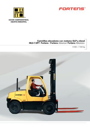навантажувач з вилковим захватом LPG Hyster H 7.0 FT