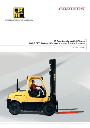 навантажувач з вилковим захватом LPG Hyster H 7.0 FT