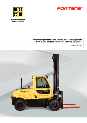 навантажувач з вилковим захватом LPG Hyster H8.0FT 6