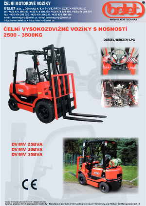 навантажувач з вилковим захватом LPG Belet MV 30 BVB