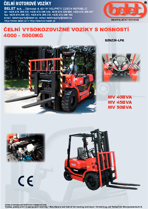 навантажувач з вилковим захватом LPG Belet MV 50 BVB