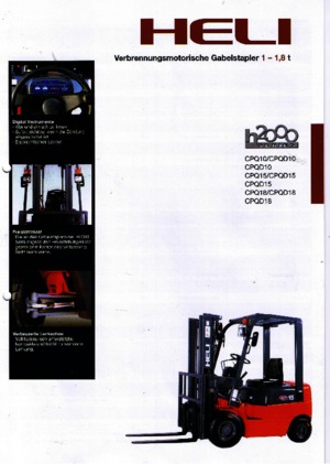 навантажувач з вилковим захватом LPG Heli CPQD 15