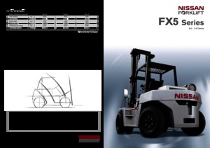 навантажувач з вилковим захватом LPG Nissan FX 5-50