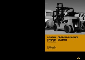 навантажувач з вилковим захватом LPG Caterpillar GP50N