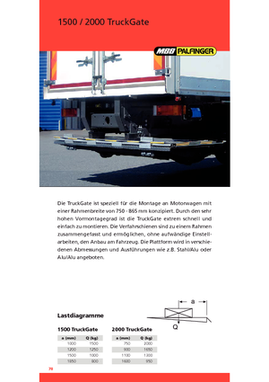 Завантажувальні платформи MBB Palfinger 2000 TruckGate