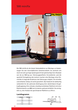Завантажувальні платформи MBB Palfinger 500 minifix