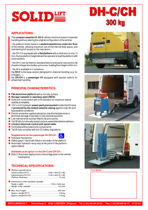 Завантажувальні платформи Dhollandia DH-CH