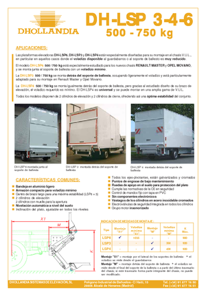 Завантажувальні платформи Dhollandia DH-LSP 3-4-6