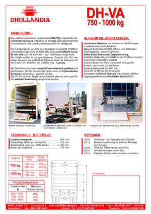 Завантажувальні платформи Dhollandia DH-VA