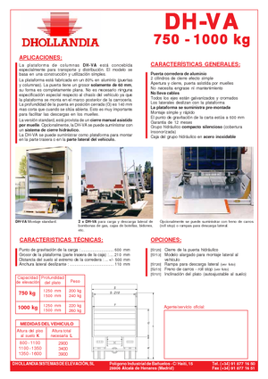 Завантажувальні платформи Dhollandia DH-VA