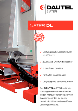 Завантажувальні платформи DAUTEL DL 1000 L Typ C