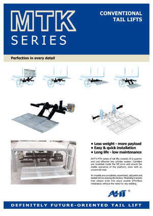 Завантажувальні платформи AHT MTK 1000 ST/AL