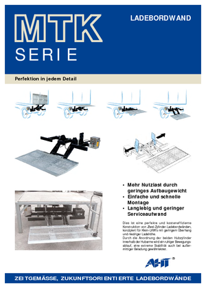 Завантажувальні платформи AHT MTK 1000 ST/AL