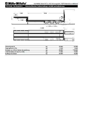 Напівпричепи низькі Müller Mitteltal TS 3 Profi