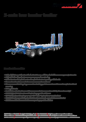 Причепи низькі Schwarzmüller 5-axle low loader trailer