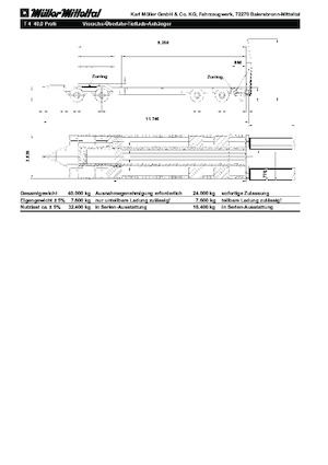 Причепи низькі Müller Mitteltal T 4 40,0 Profi