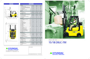 навантажувач з вилковим захватом LPG Hyundai 18LC-7M
