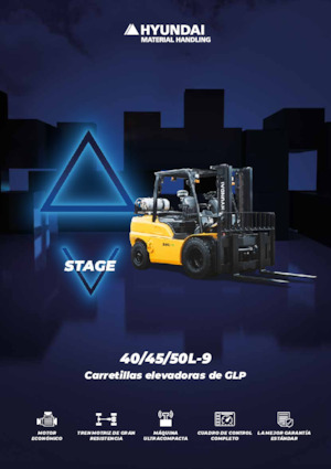 навантажувач з вилковим захватом LPG Hyundai 40L-9