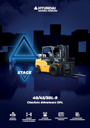 навантажувач з вилковим захватом LPG Hyundai 40L-9