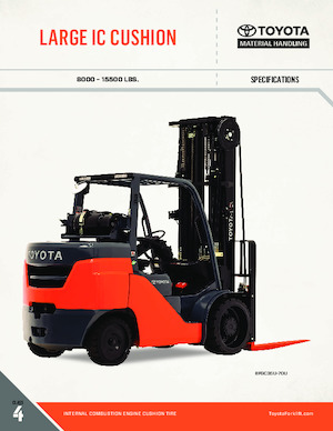 навантажувач з вилковим захватом LPG Toyota 8FGC70U