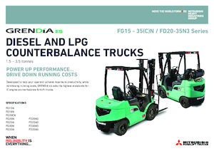 навантажувач з вилковим захватом LPG Mitsubishi FG20CN