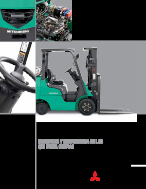 навантажувач з вилковим захватом LPG Mitsubishi FGC18N