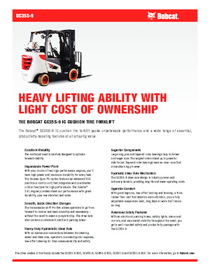 навантажувач з вилковим захватом LPG Bobcat GC35S-9