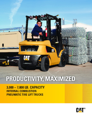 навантажувач з вилковим захватом LPG Caterpillar GP33N