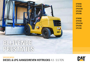 навантажувач з вилковим захватом LPG Caterpillar GP50N3