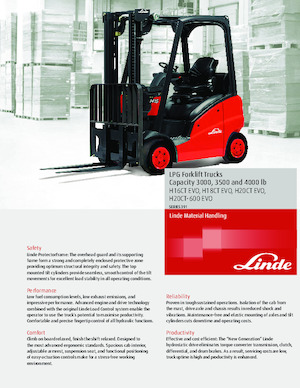 навантажувач з вилковим захватом LPG Linde H20T CT