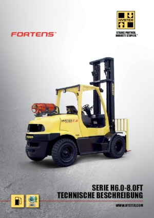 навантажувач з вилковим захватом LPG Hyster H8.0FTS