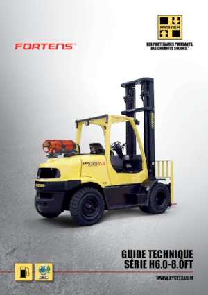 навантажувач з вилковим захватом LPG Hyster H8.0FTS