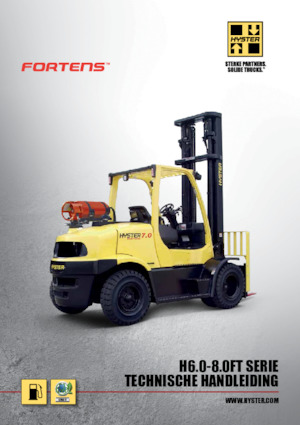 навантажувач з вилковим захватом LPG Hyster H8.0FTS