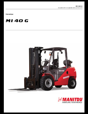 навантажувач з вилковим захватом LPG Manitou MI 40 G