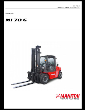 навантажувач з вилковим захватом LPG Manitou MI 70 G