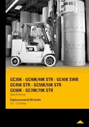 навантажувач з вилковим захватом LPG Caterpillar GC55K STR