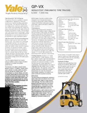 навантажувач з вилковим захватом LPG Yale GP070VX