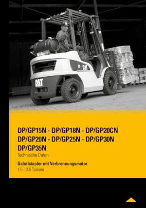 навантажувач з вилковим захватом LPG Caterpillar GP35N 